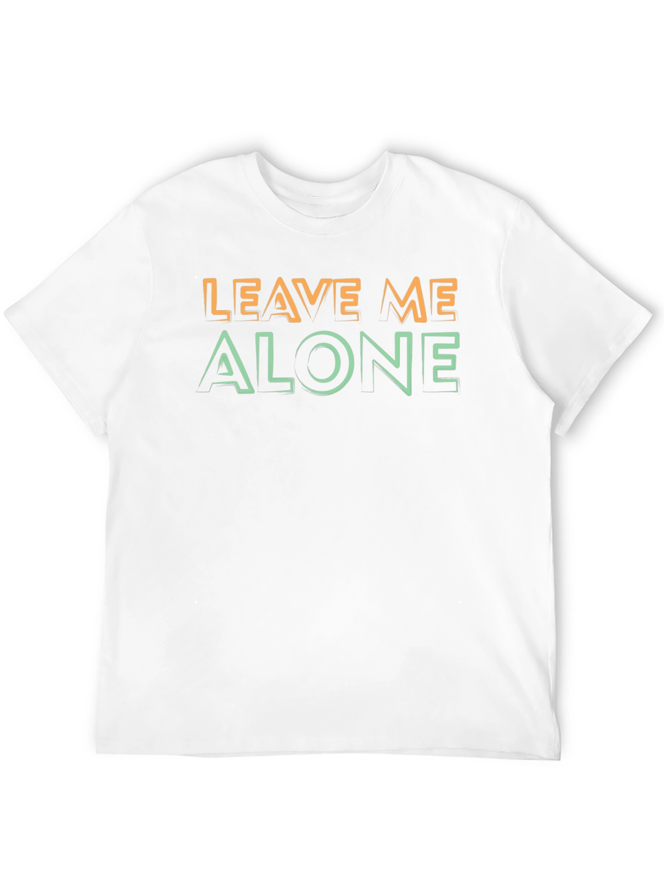 Leave Me Alone Graphic Tee - Black Cotton