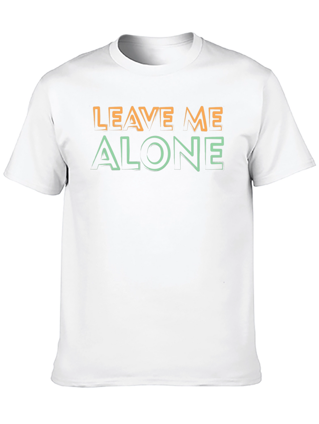 Leave Me Alone Graphic Tee - Black Cotton