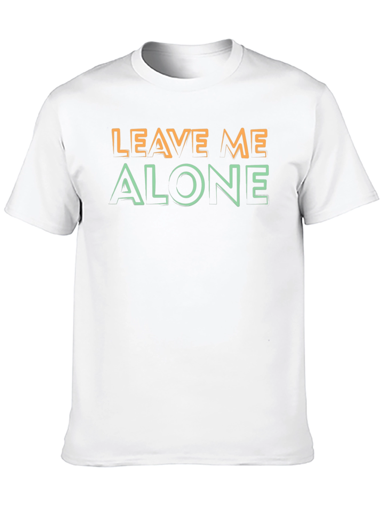 Leave Me Alone Graphic Tee - Black Cotton