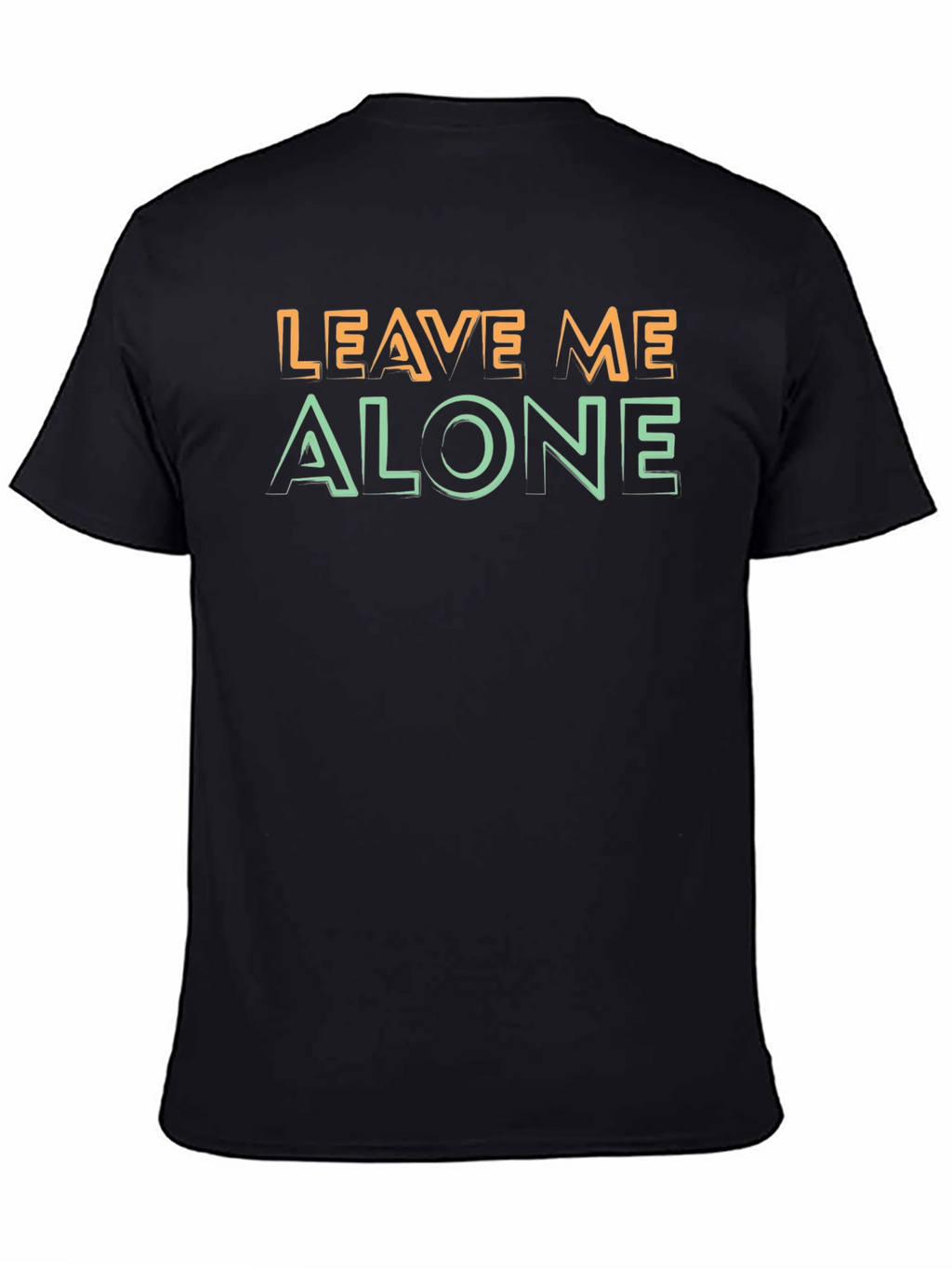 Leave Me Alone Graphic Tee - Black Cotton
