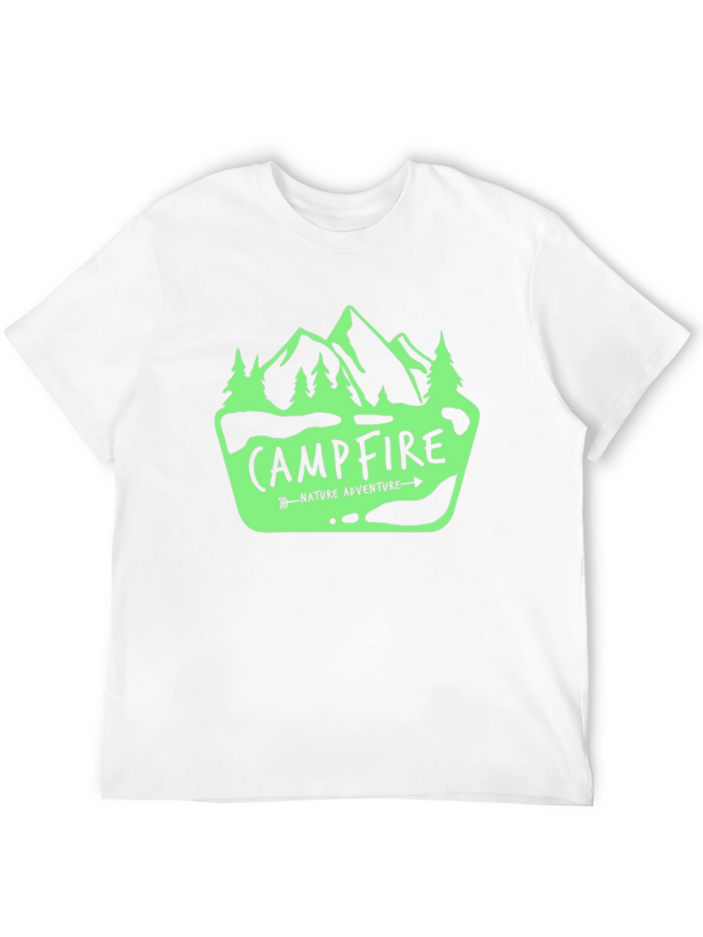 Campfire Nature Adventure Graphic T-Shirt