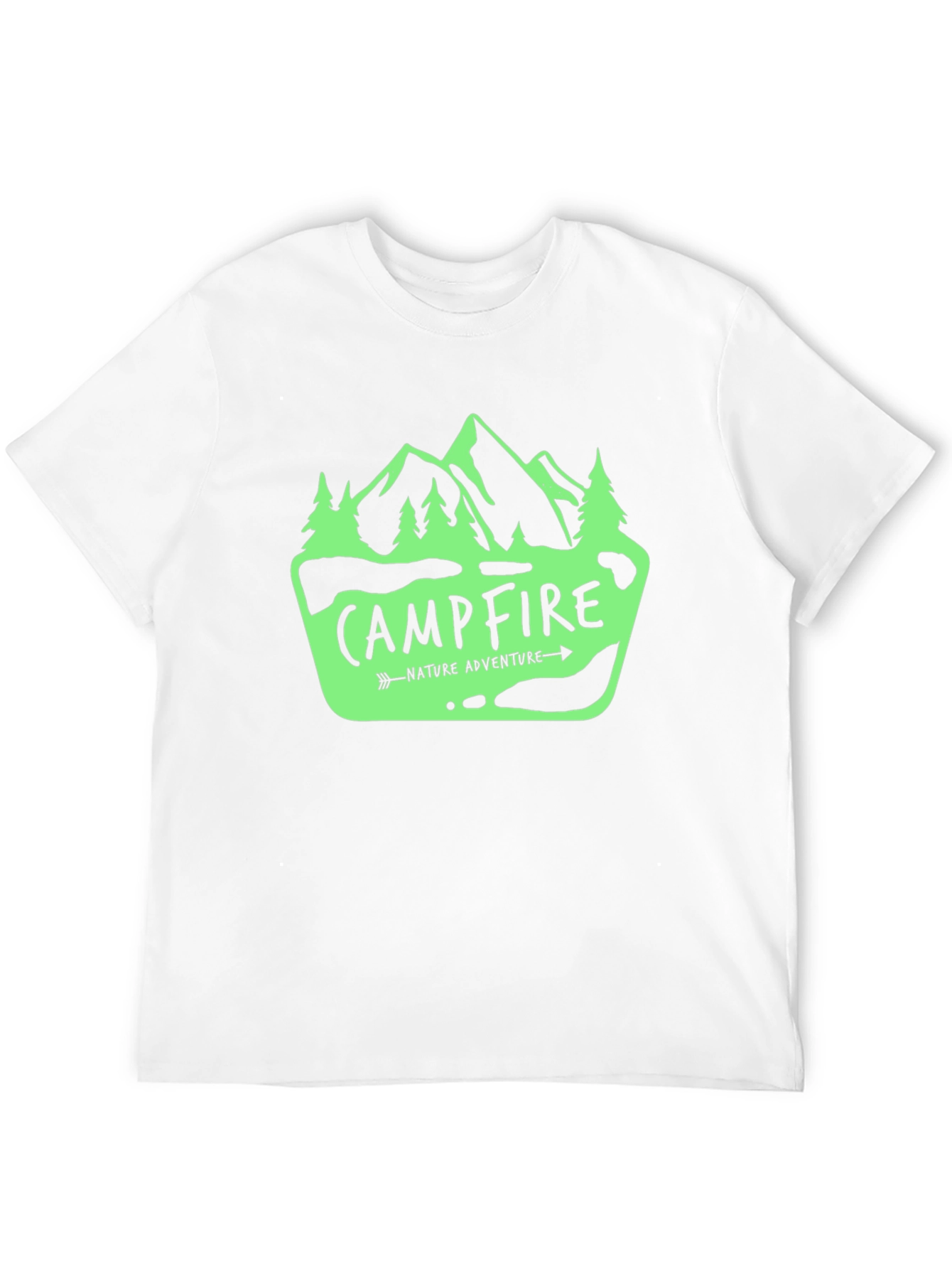 Campfire Nature Adventure Graphic T-Shirt