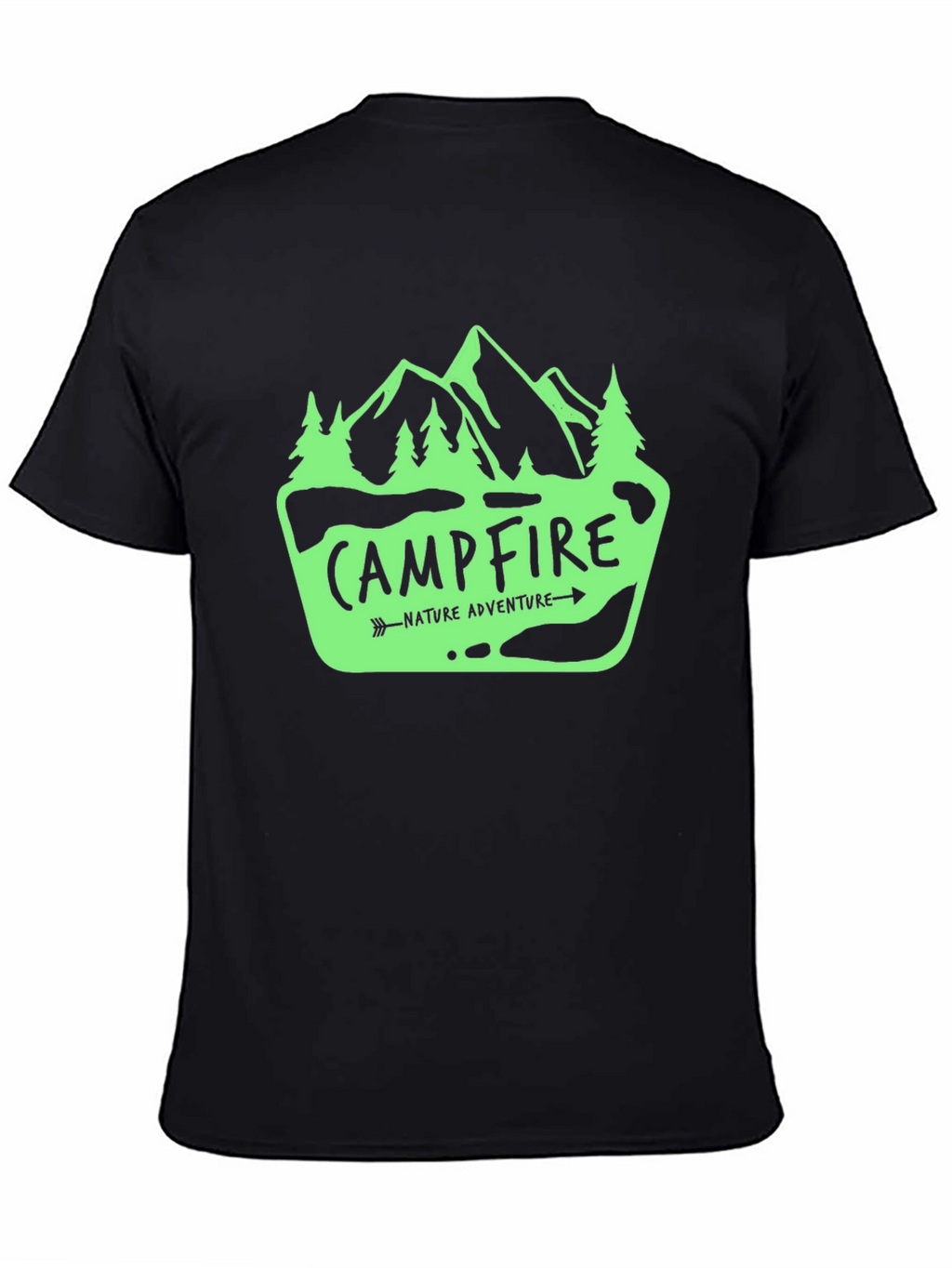Campfire Nature Adventure Graphic T-Shirt