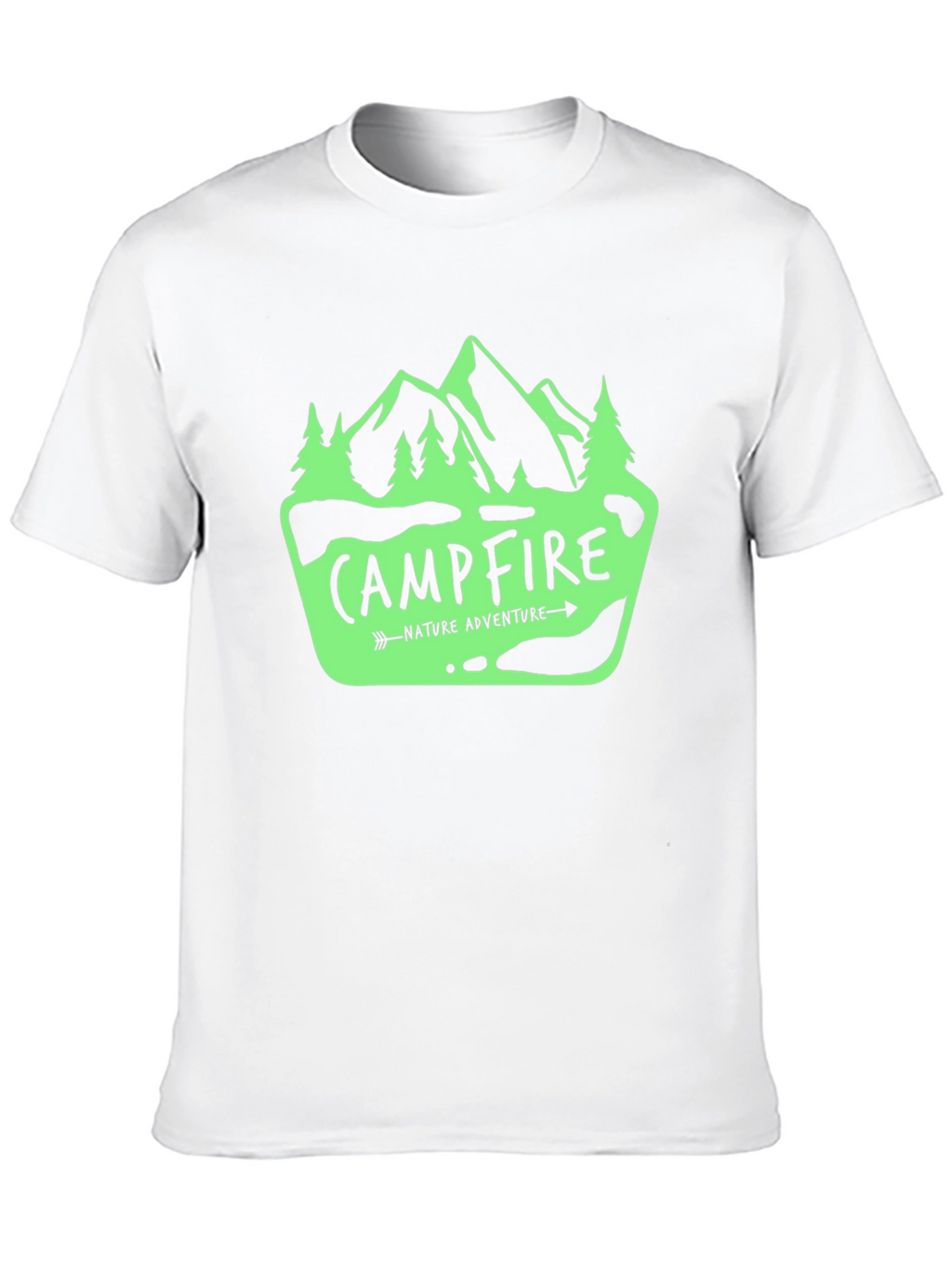Campfire Nature Adventure Graphic T-Shirt