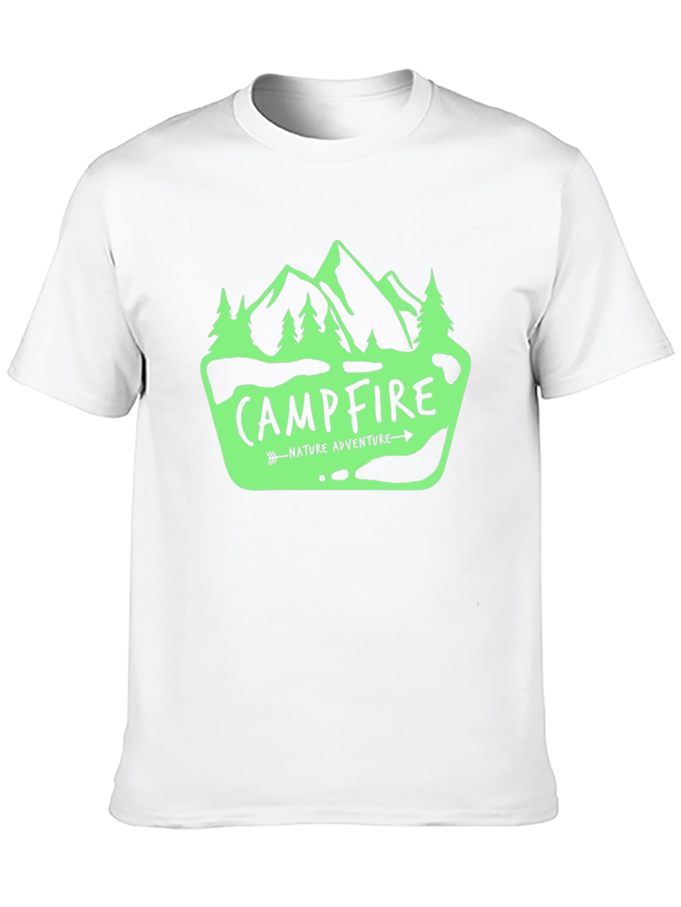 Campfire Nature Adventure Graphic T-Shirt