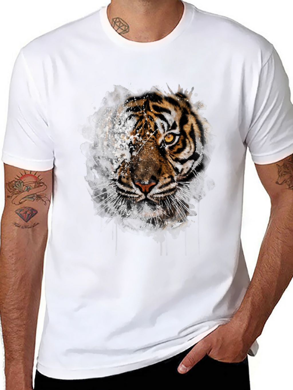 Tiger Graphic Tee - Unique Animal Print T-Shirt