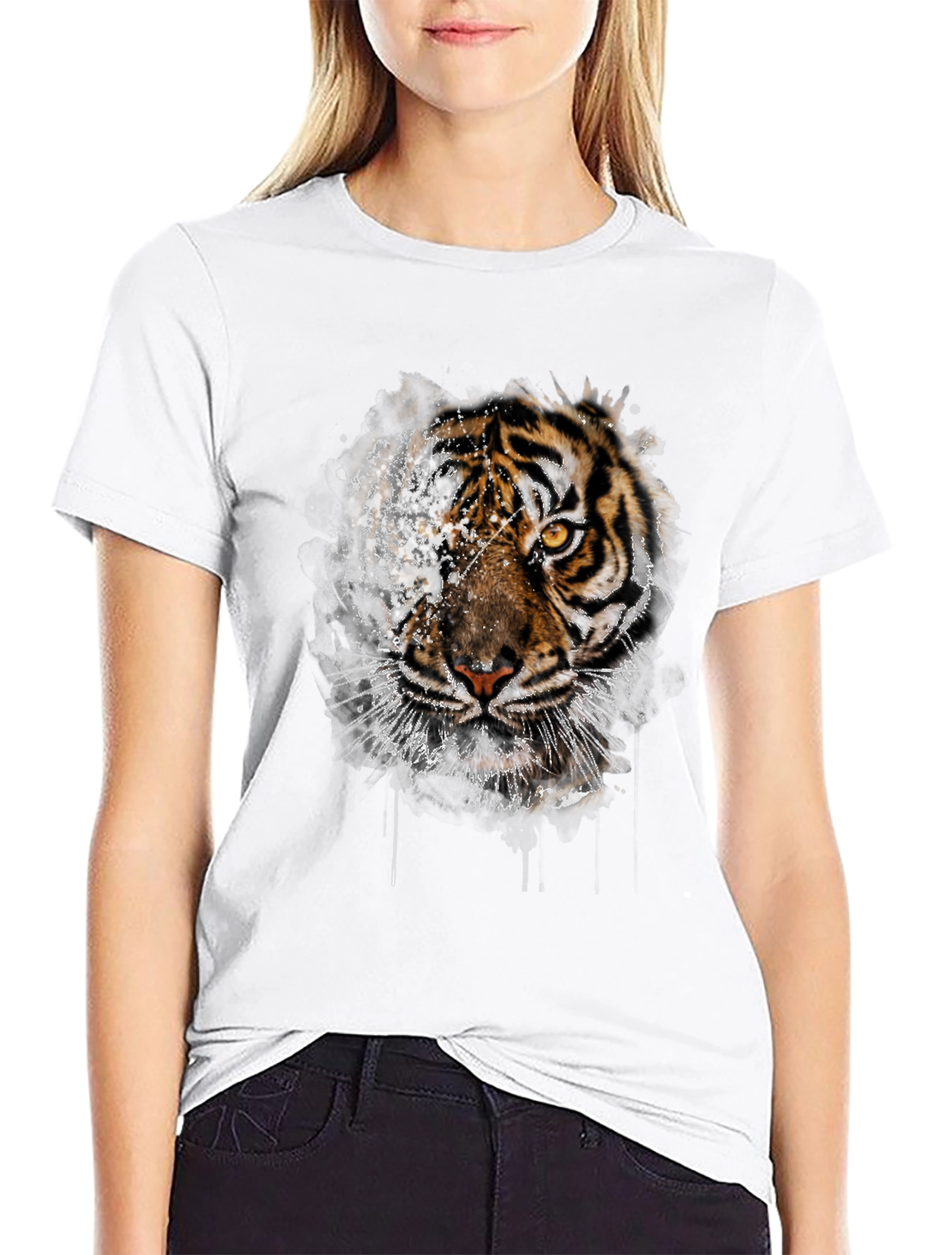 Tiger Graphic Tee - Unique Animal Print T-Shirt