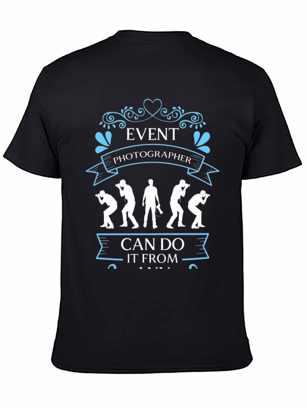 Event Photographer Black Graphic T-Shirt