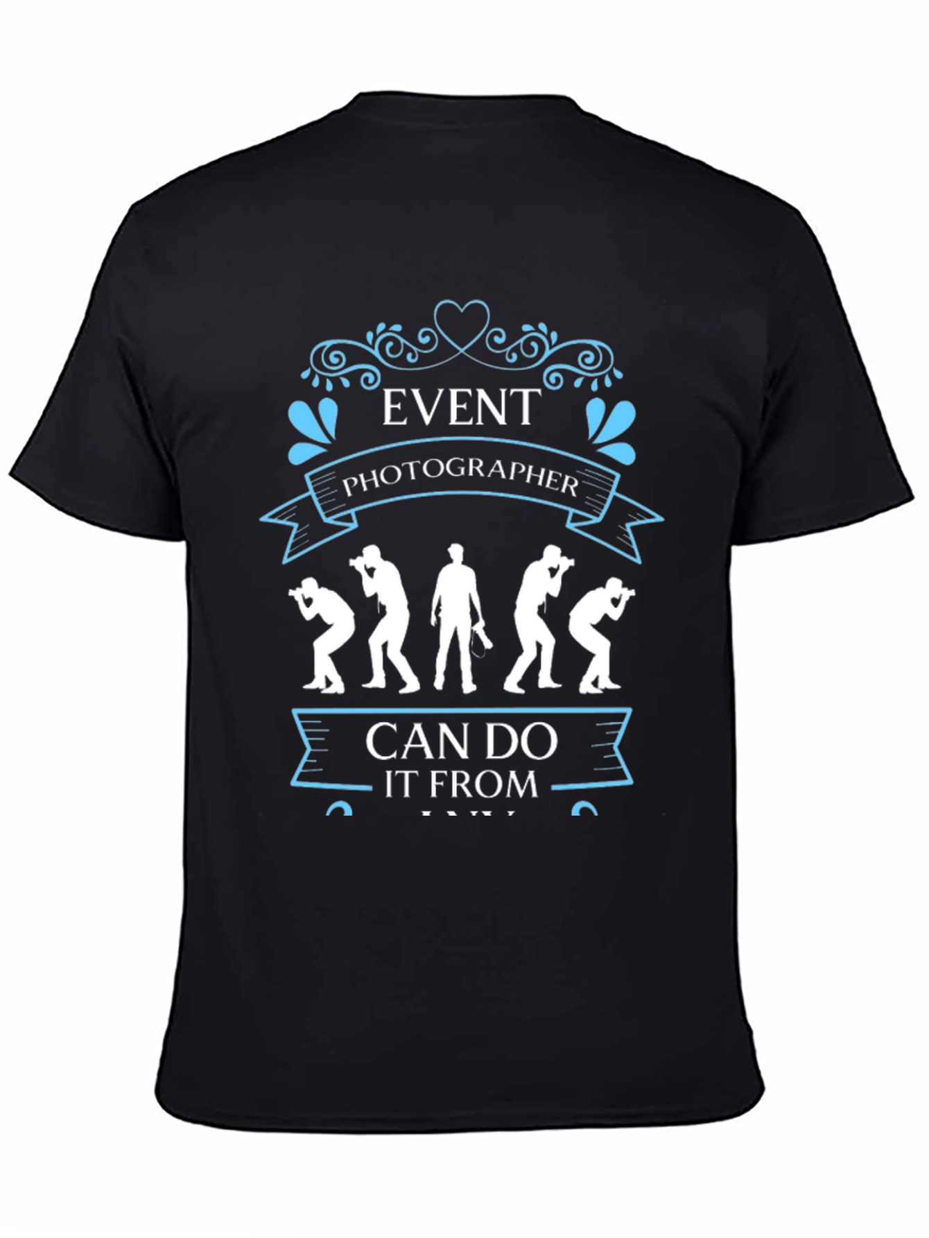 Event Photographer Black Graphic T-Shirt