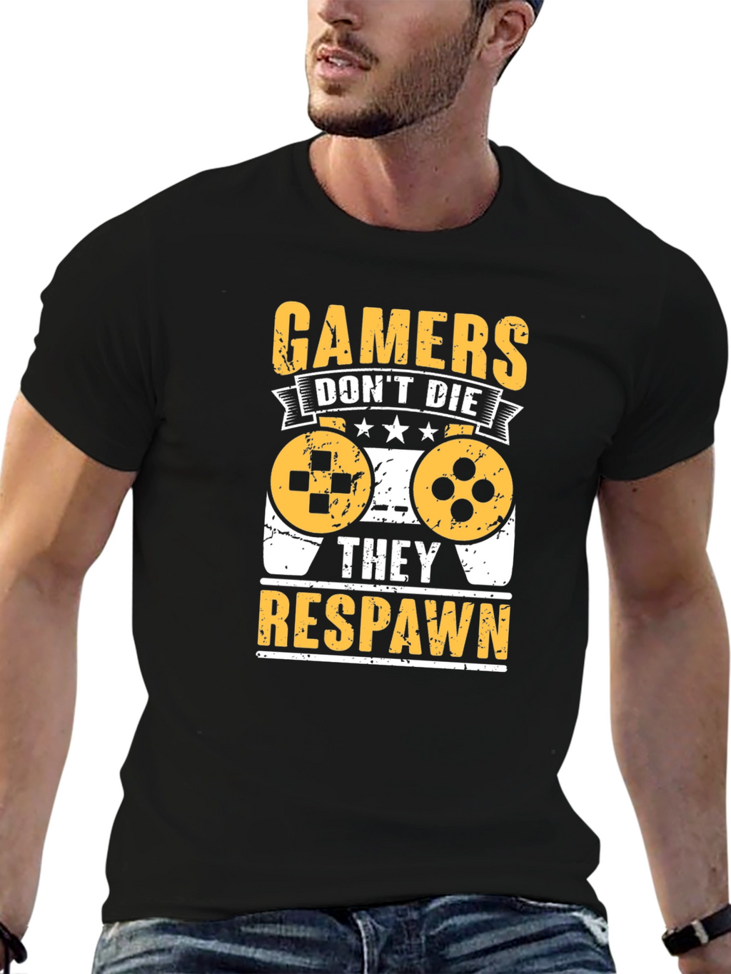 Gamers Dont Die T-Shirt Respawn Tee