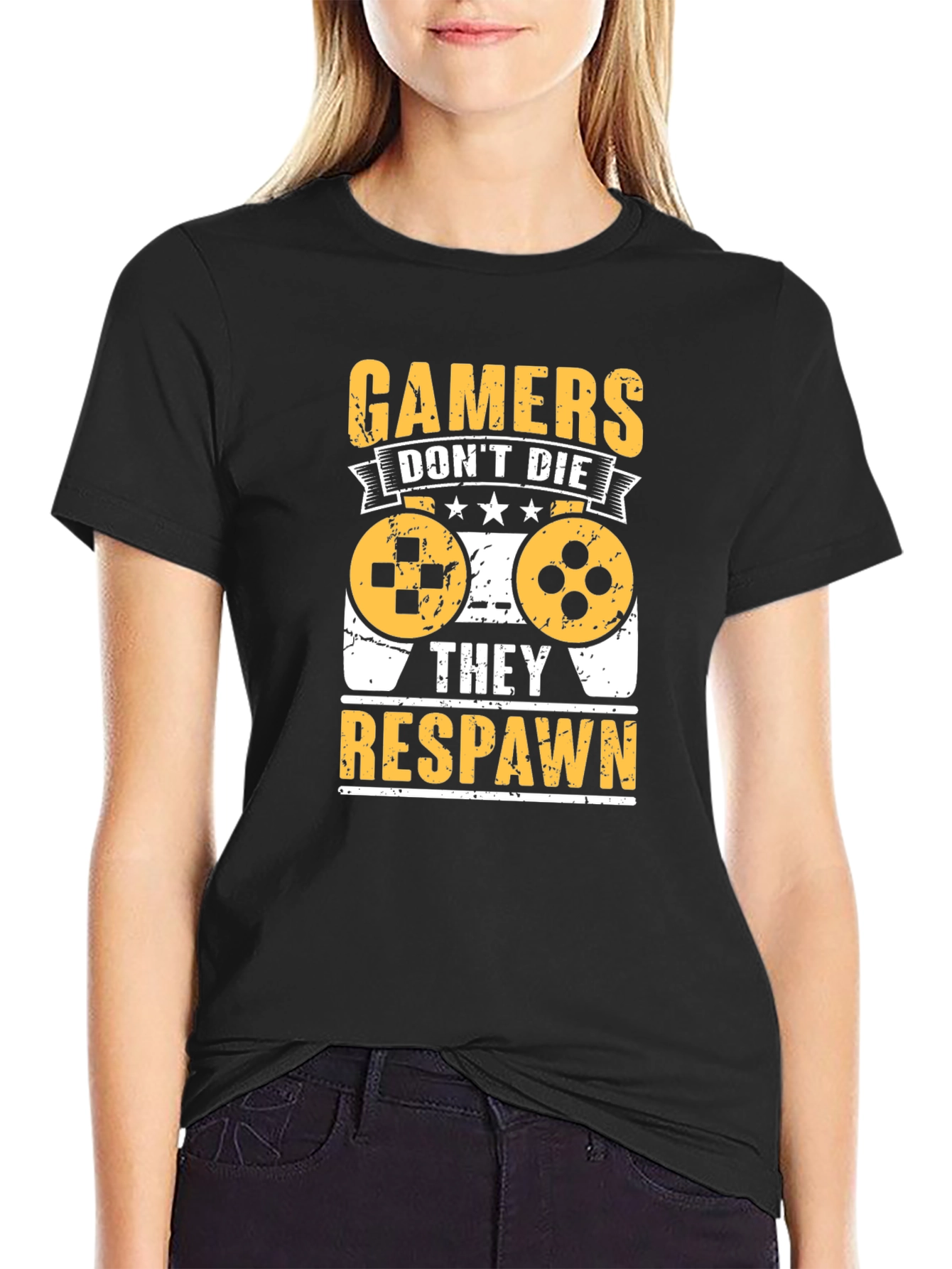 Gamers Dont Die T-Shirt Respawn Tee