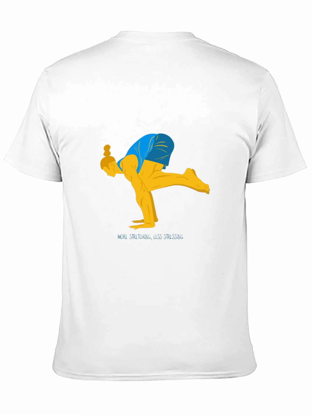 Yoga Stretch Graphic Tee - Black