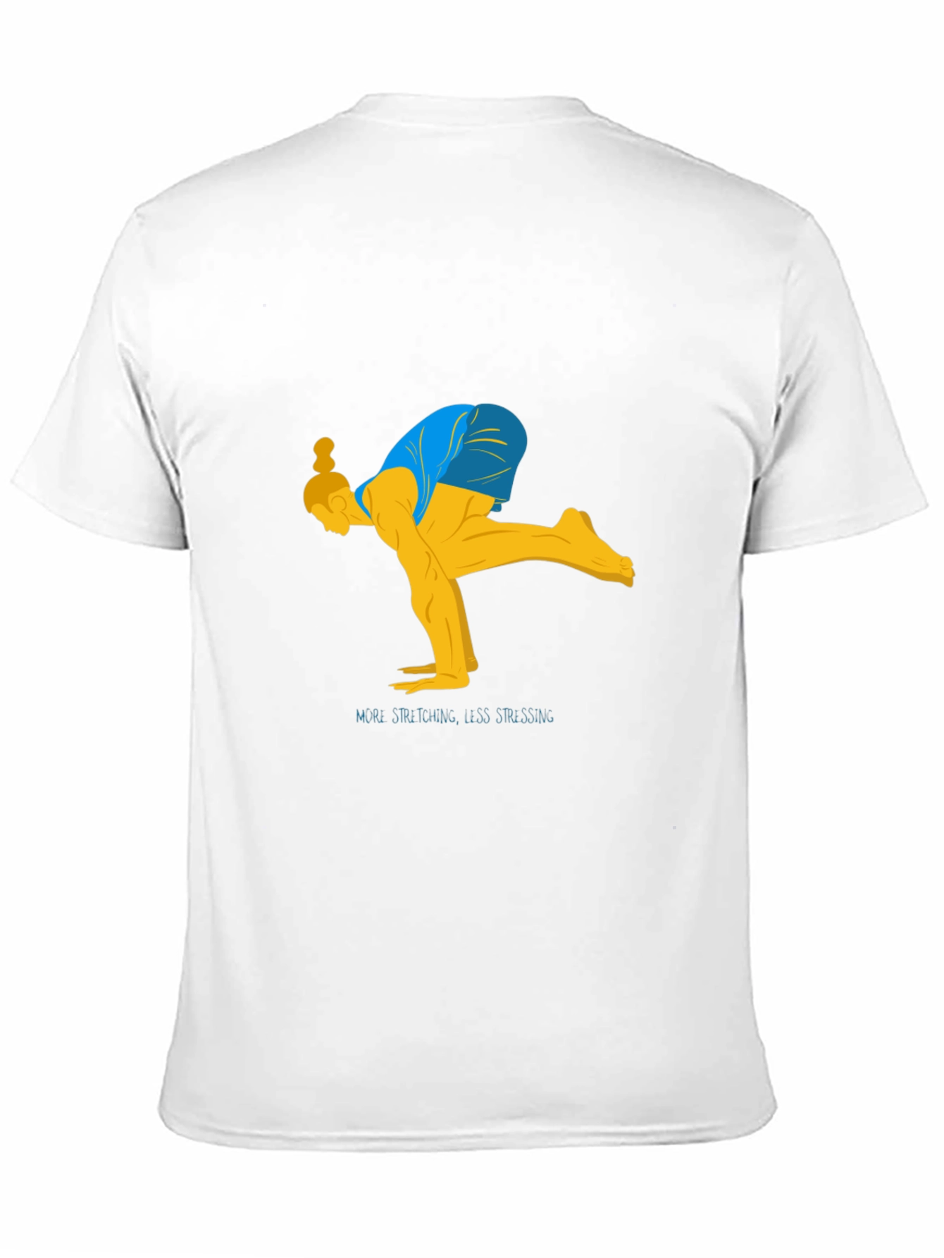 Yoga Stretch Graphic Tee - Black
