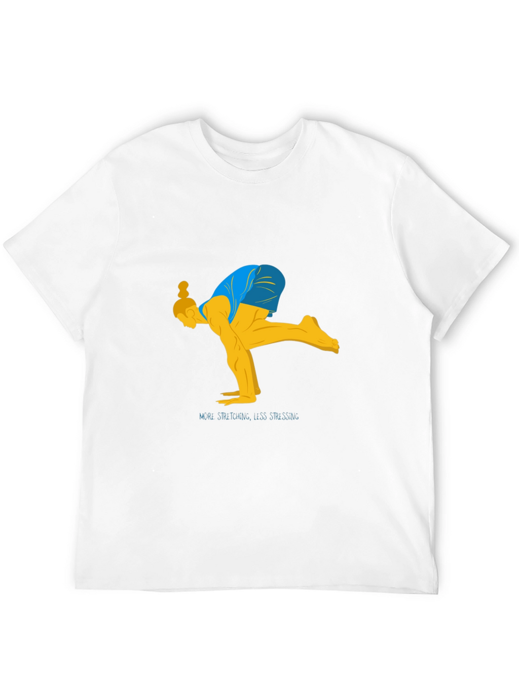 Yoga Stretch Graphic Tee - Black