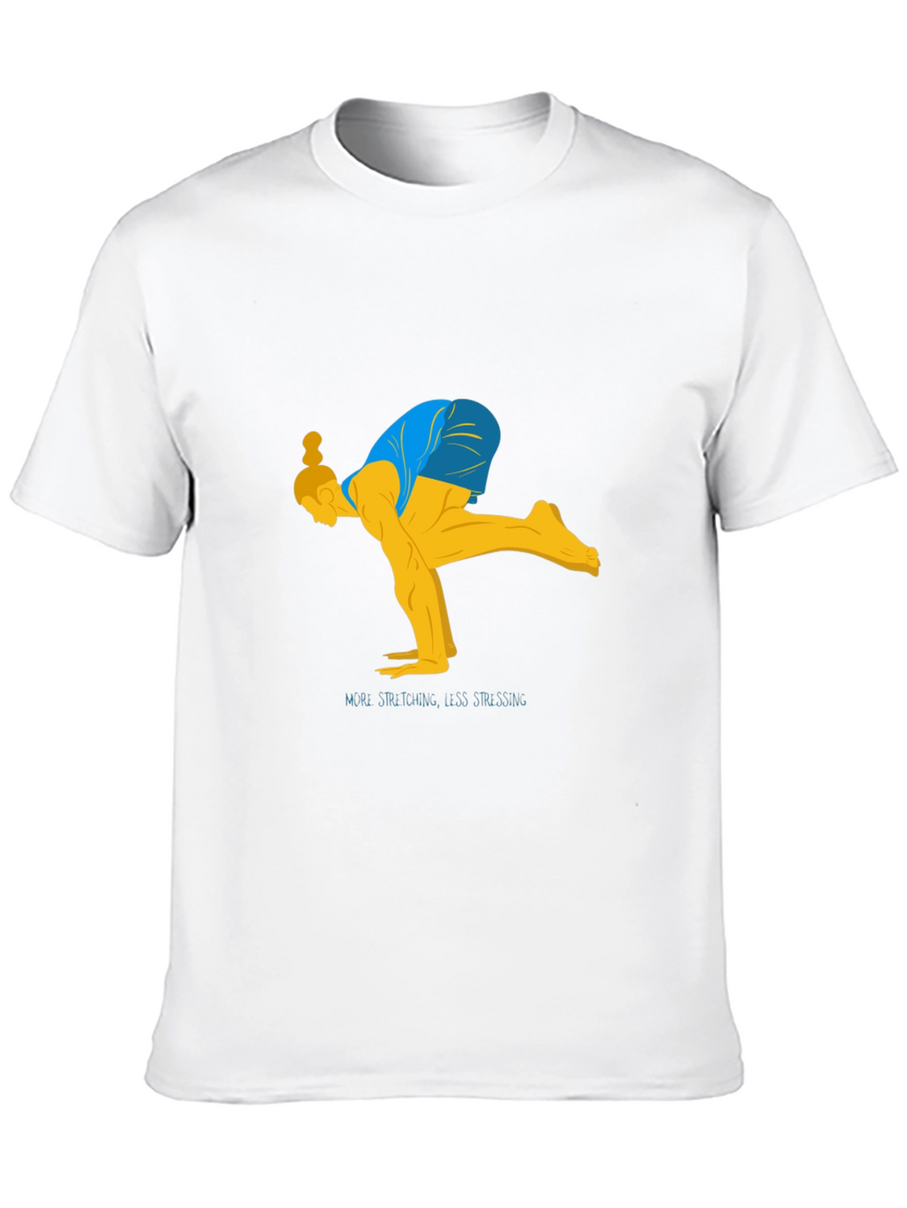 Yoga Stretch Graphic Tee - Black