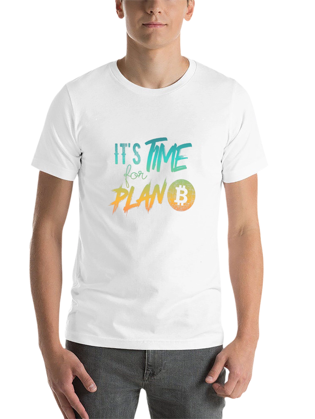 Bitcoin Plan B Black Graphic Tee