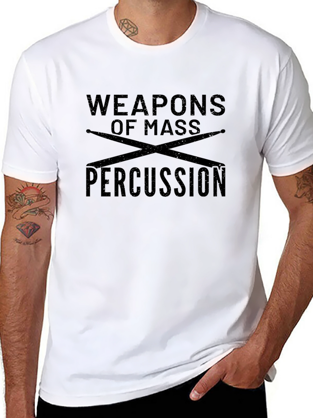 Weapons of Mass Percussion T-Shirt - Drummer Tee
