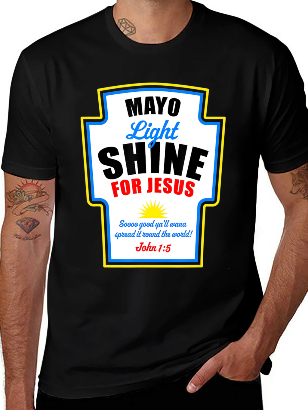 Mayo Light Shine for Jesus T-Shirt