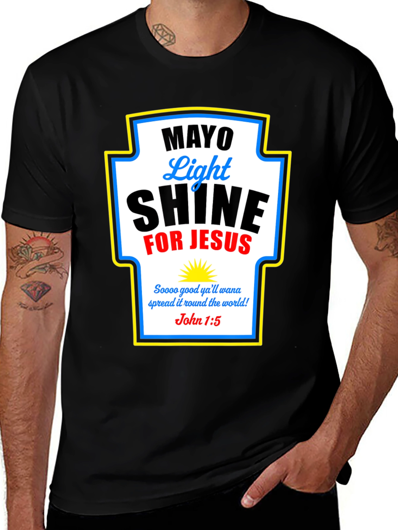 Mayo Light Shine for Jesus T-Shirt