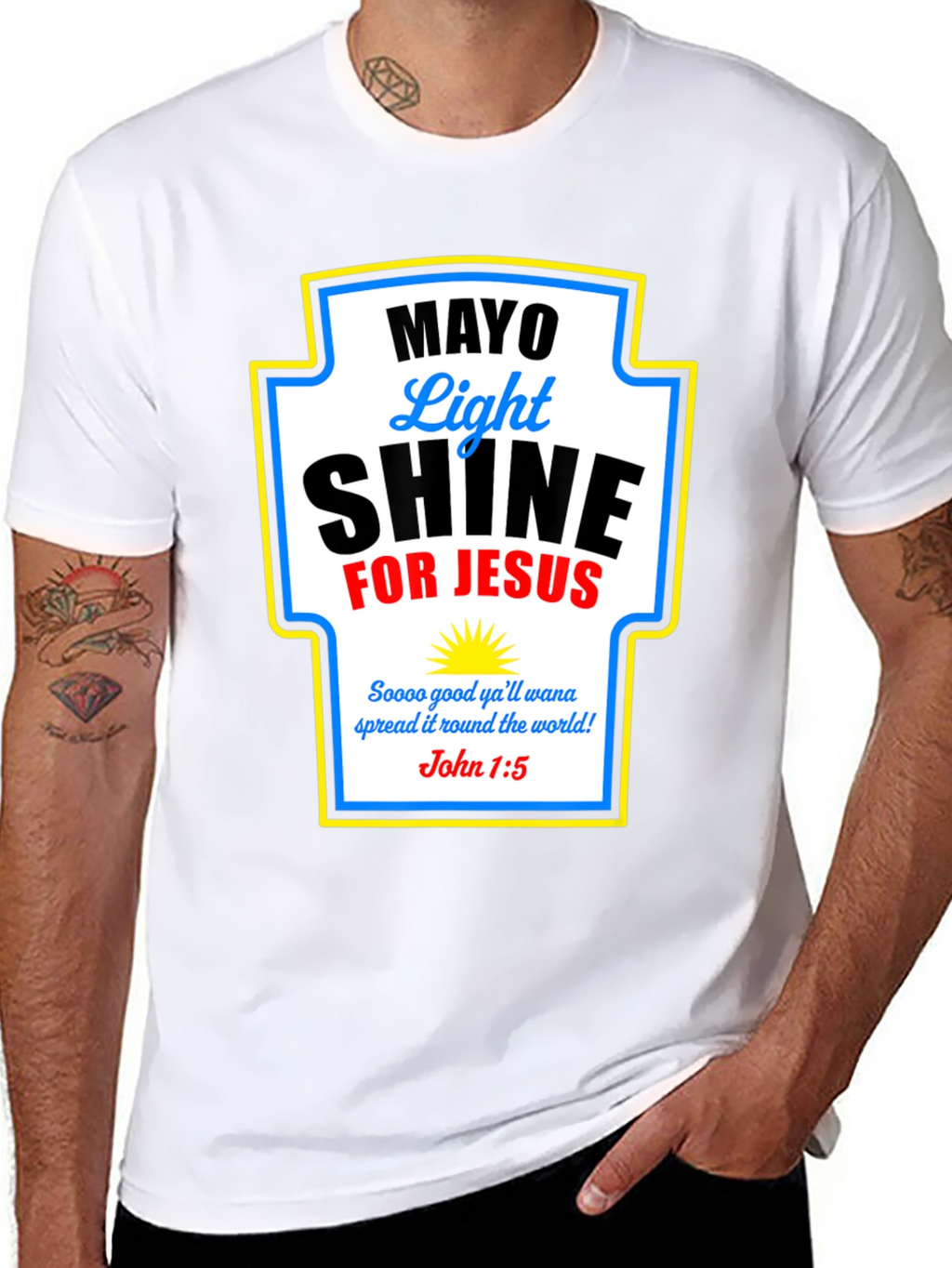 Mayo Light Shine for Jesus T-Shirt