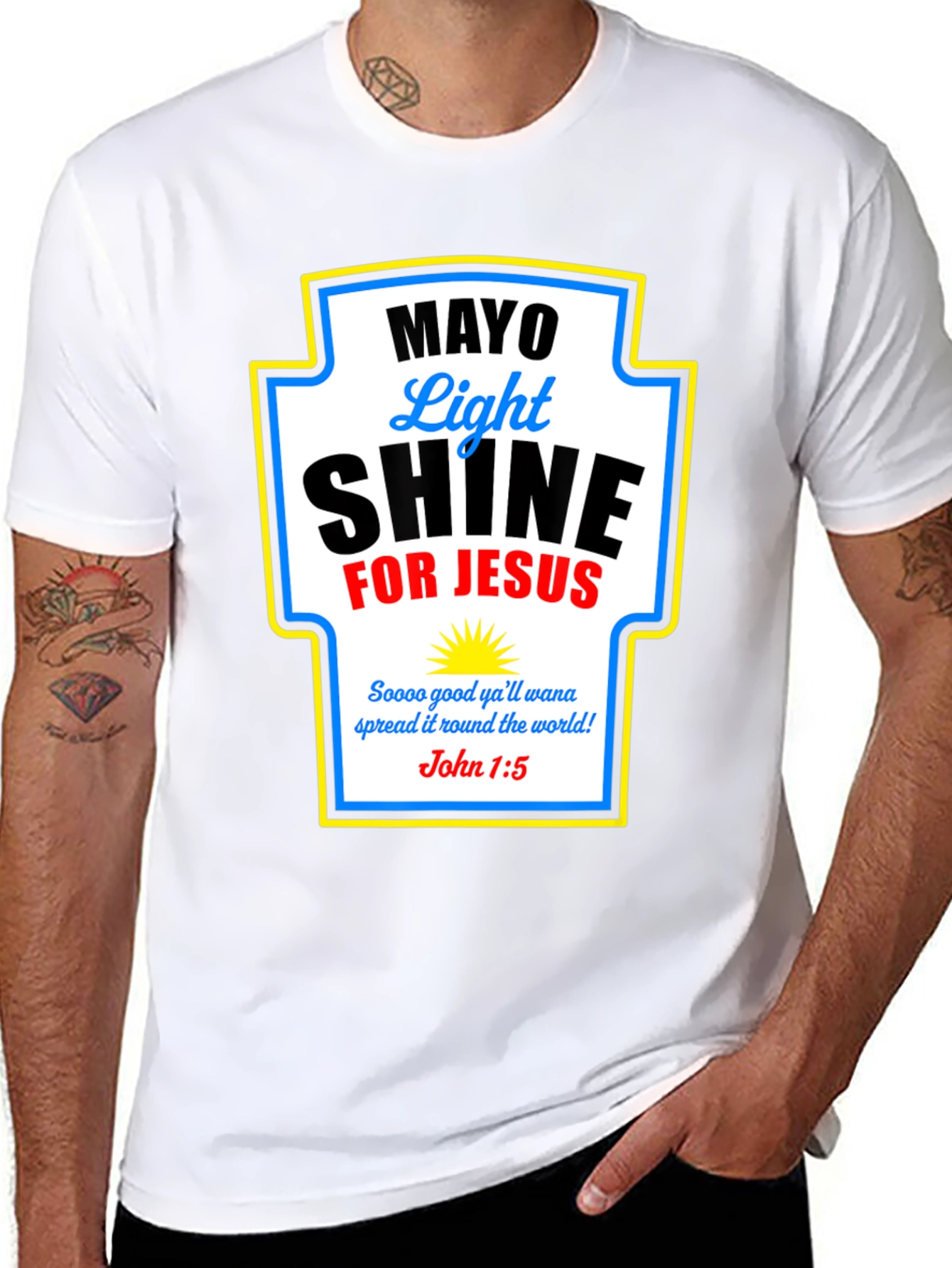 Mayo Light Shine for Jesus T-Shirt