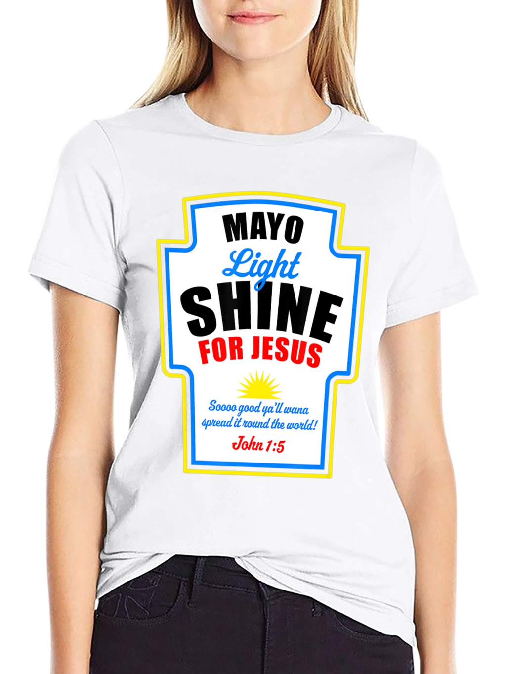 Mayo Light Shine for Jesus T-Shirt