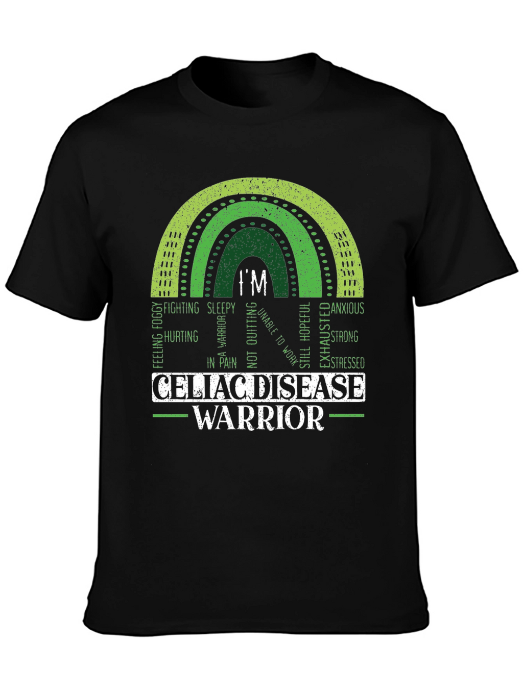 Celiac Disease Warrior Rainbow T-Shirt