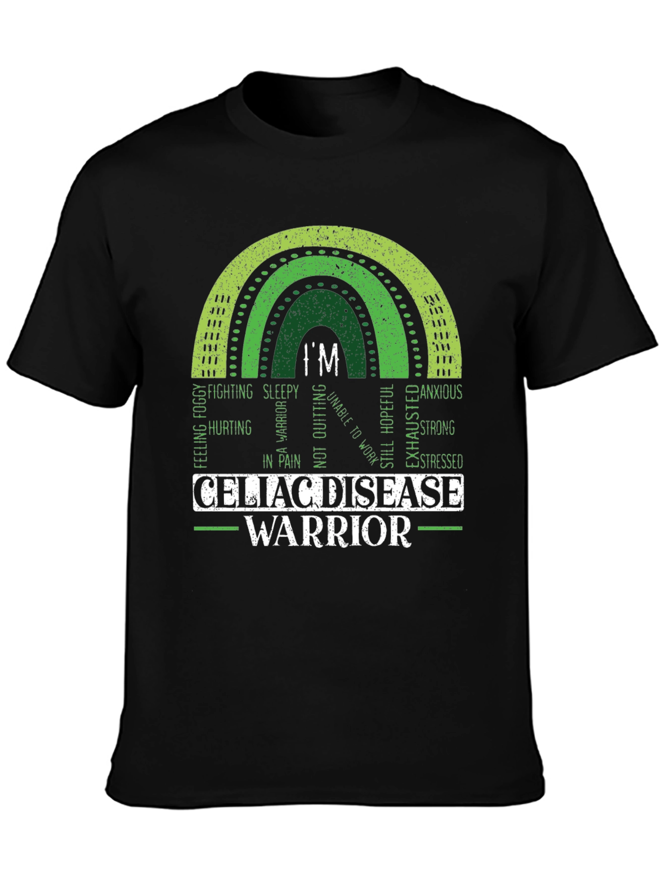 Celiac Disease Warrior Rainbow T-Shirt