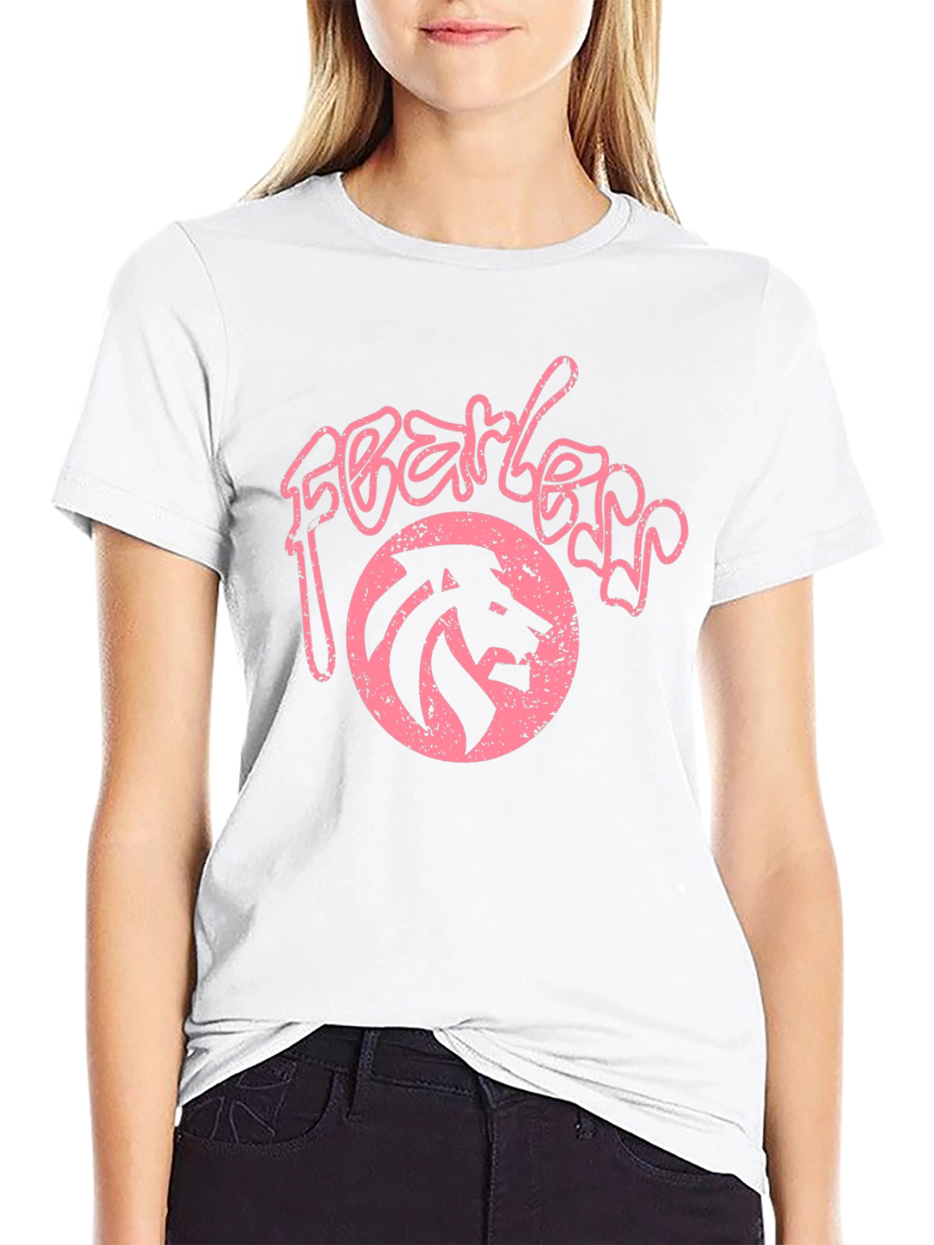 Fearless Lion Graphic Tee - Stylish Mens Black T-Shirt
