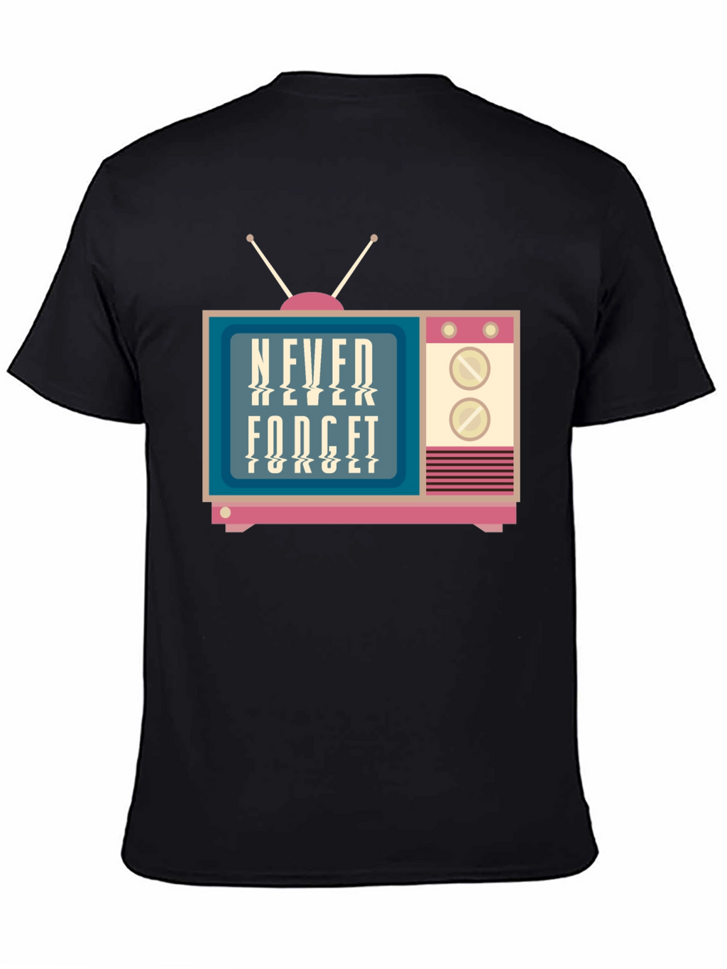 Retro TV Never Forget Graphic Tee