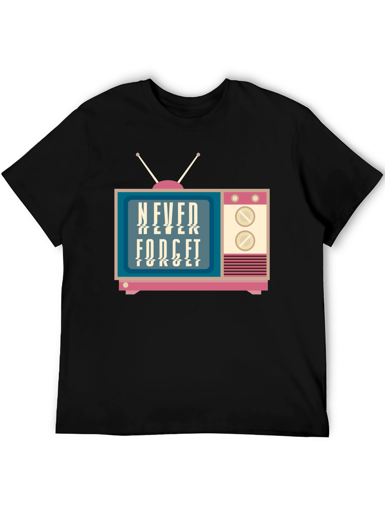 Retro TV Never Forget Graphic Tee