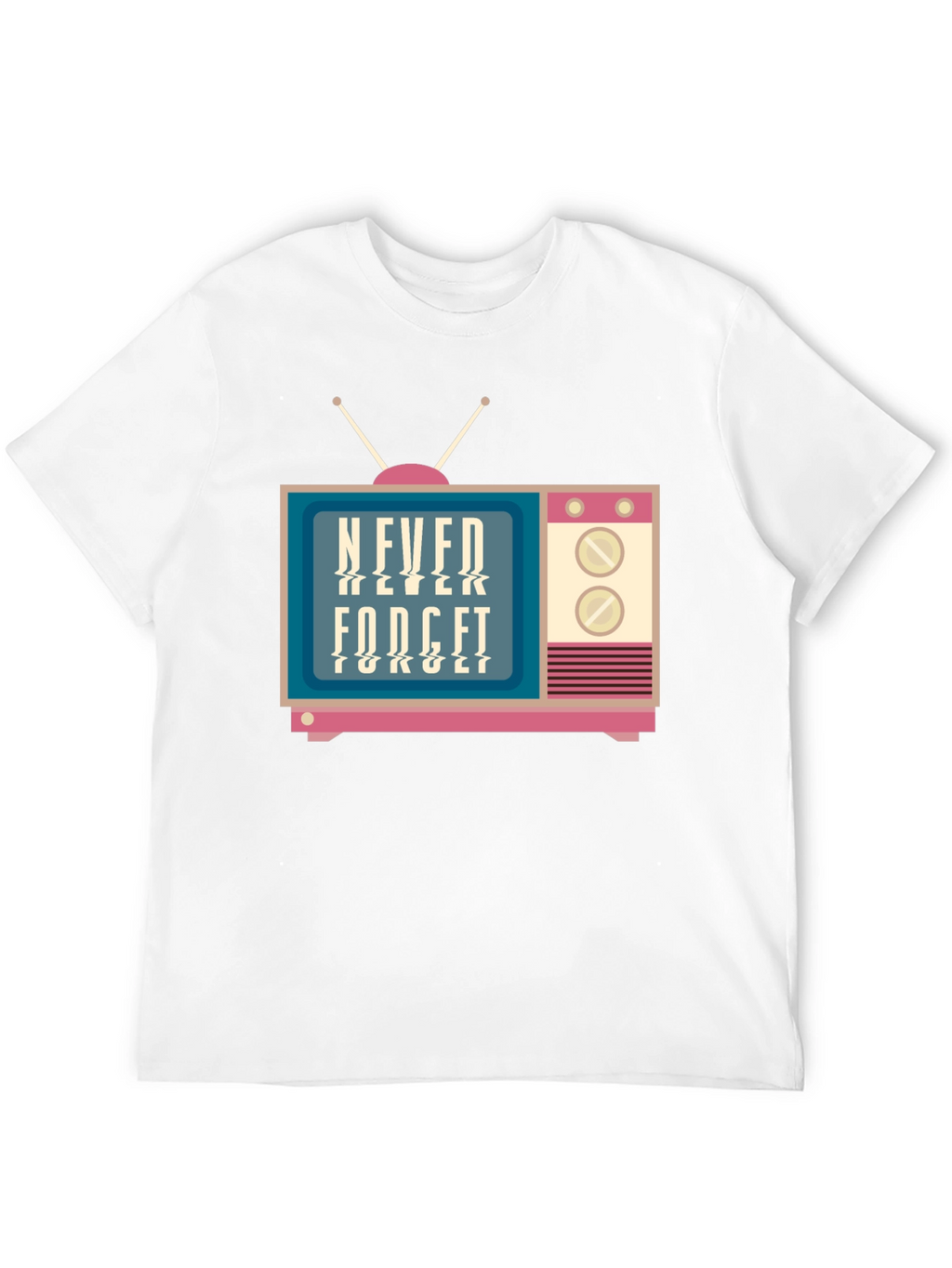 Retro TV Never Forget Graphic Tee