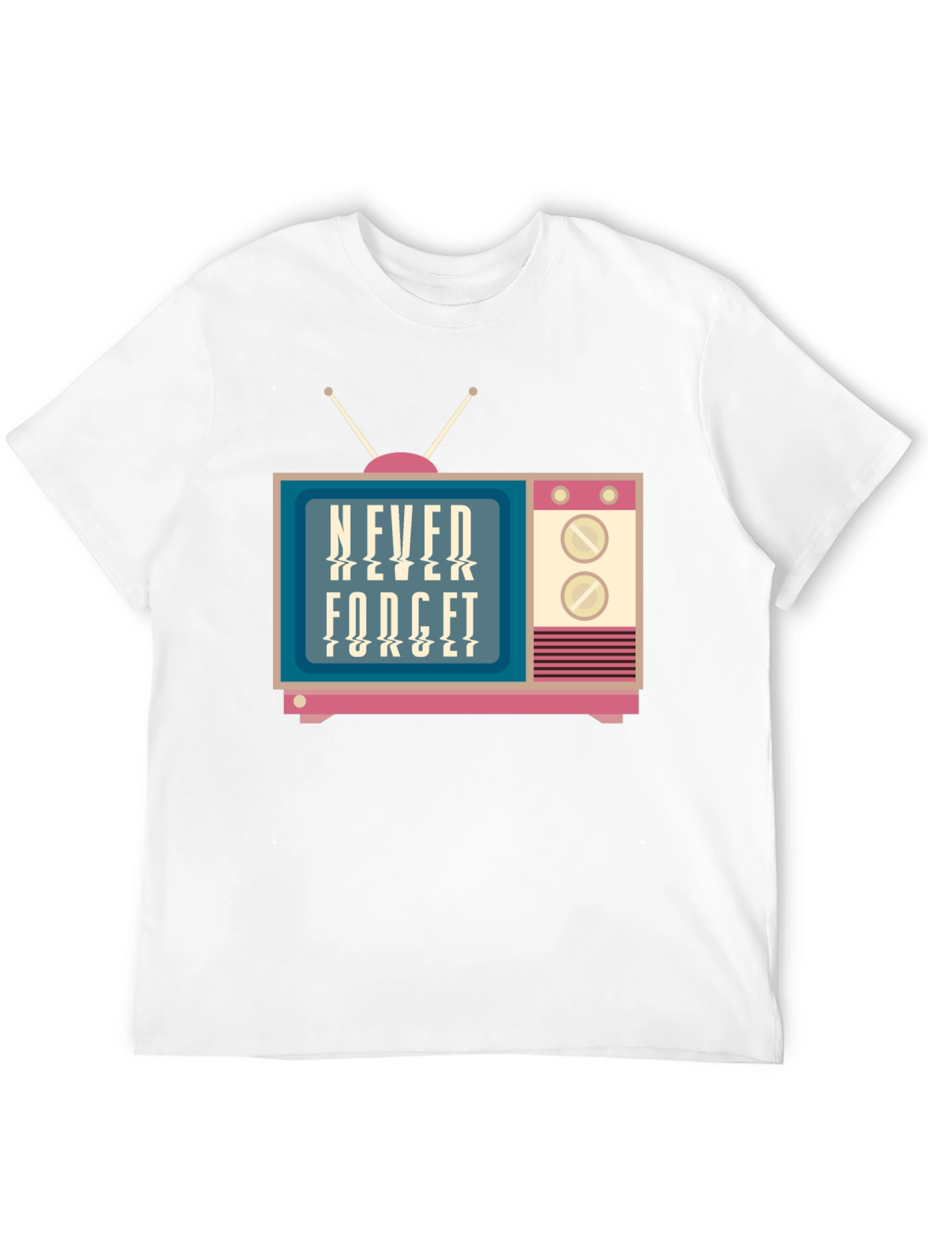 Retro TV Never Forget Graphic Tee
