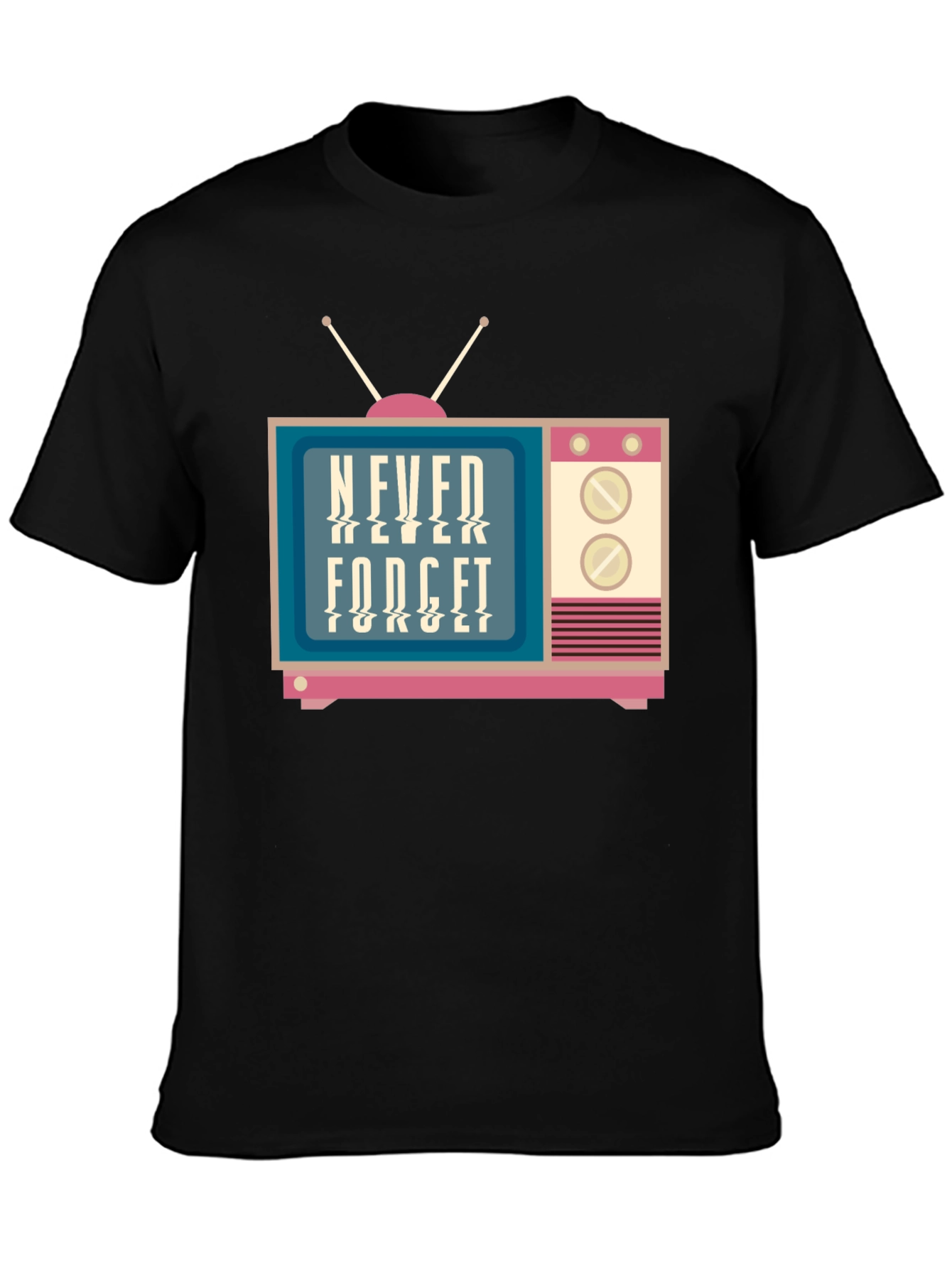 Retro TV Never Forget Graphic Tee