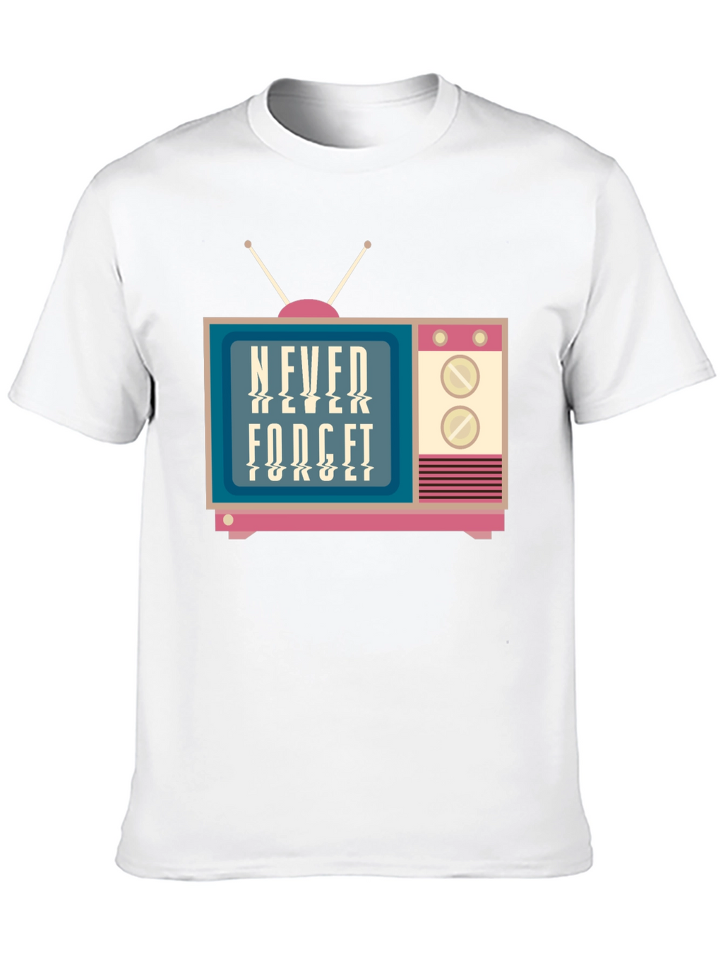 Retro TV Never Forget Graphic Tee