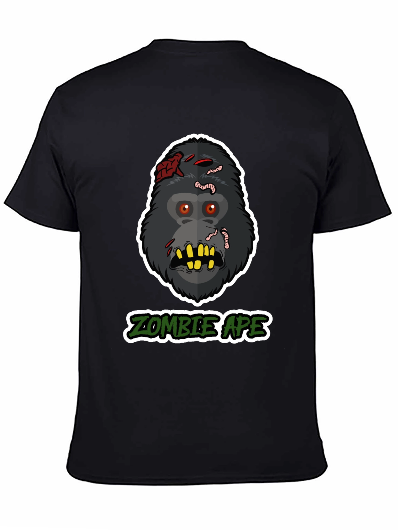 Zombie Ape Graphic T-Shirt - Unique Horror Tee