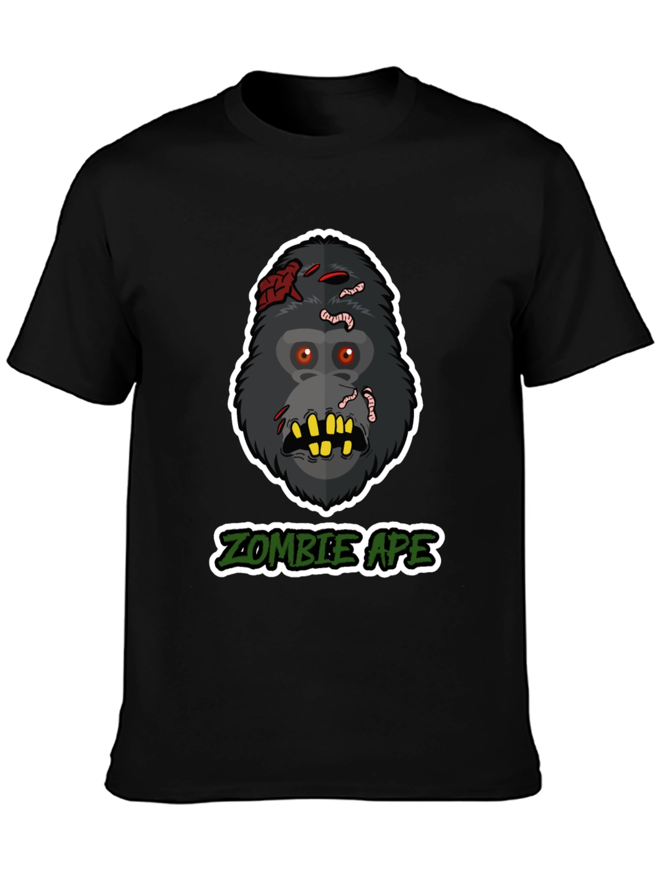 Zombie Ape Graphic T-Shirt - Unique Horror Tee