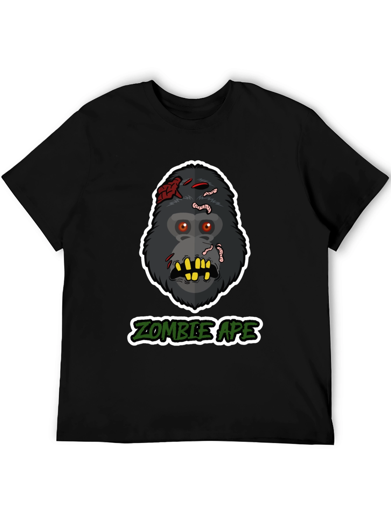 Zombie Ape Graphic T-Shirt - Unique Horror Tee