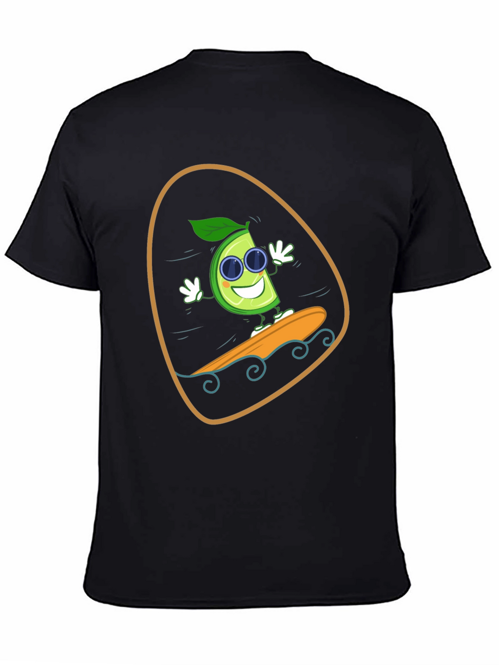 Lime Surfing T-Shirt - Fun Graphic Tee