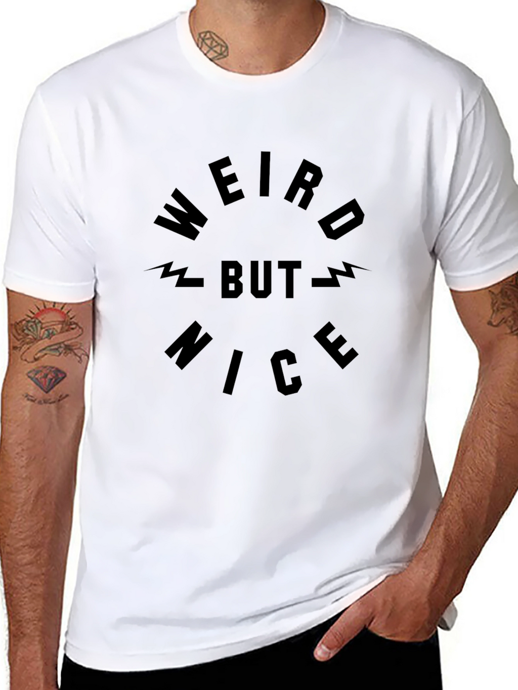 Weird But Nice Black T-Shirt