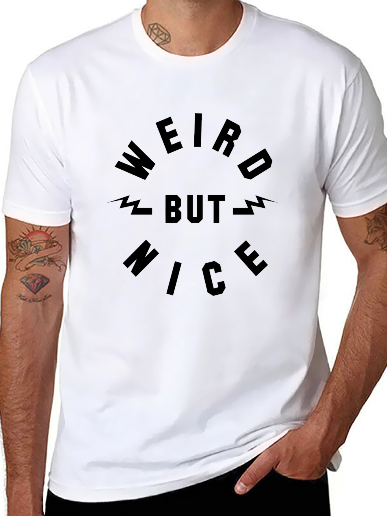 Weird But Nice Black T-Shirt