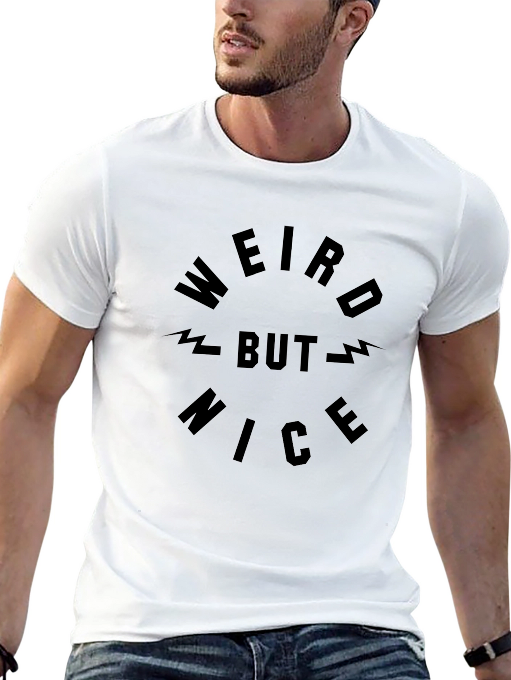 Weird But Nice Black T-Shirt