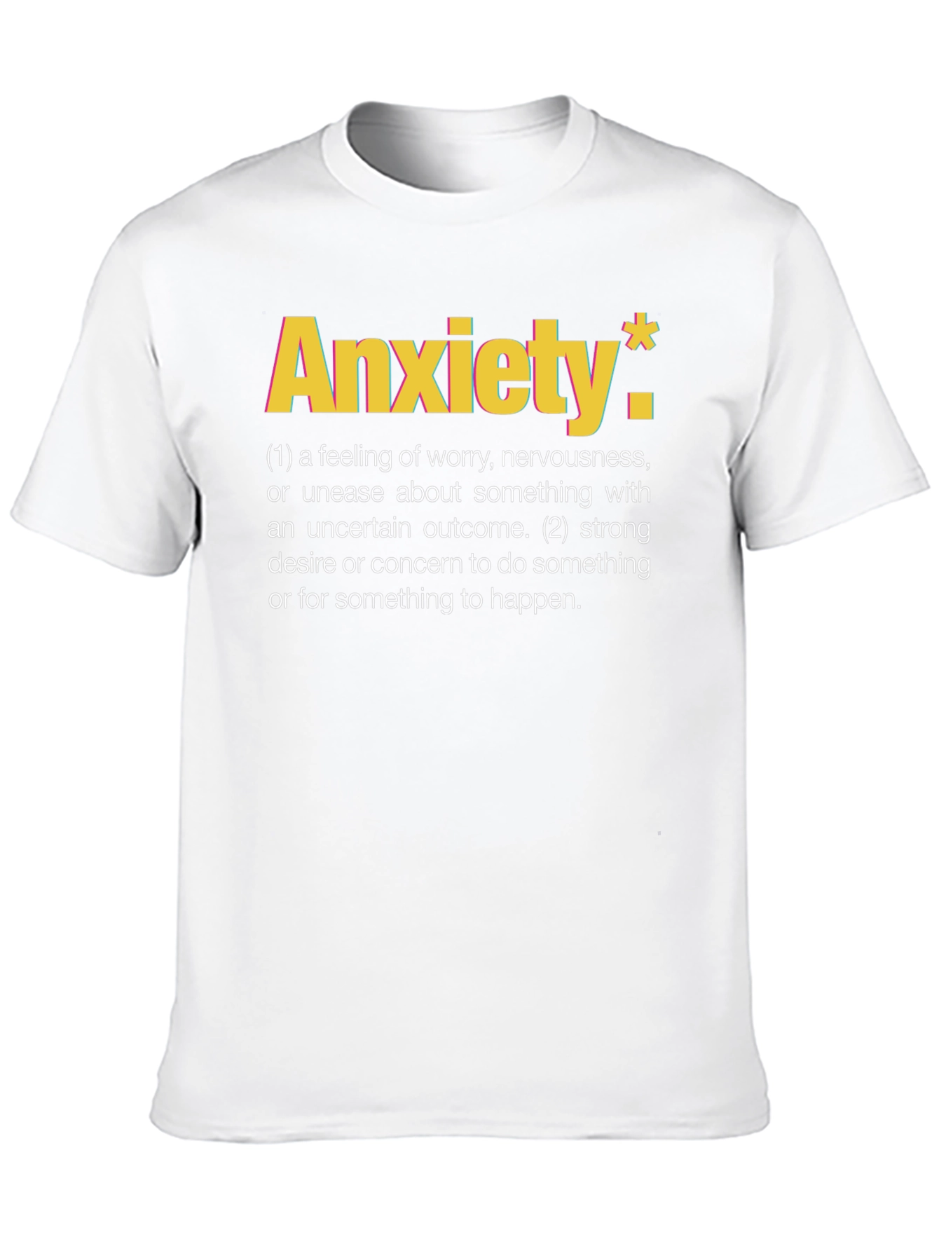 Anxiety Definition Graphic Tee - Black T-Shirt