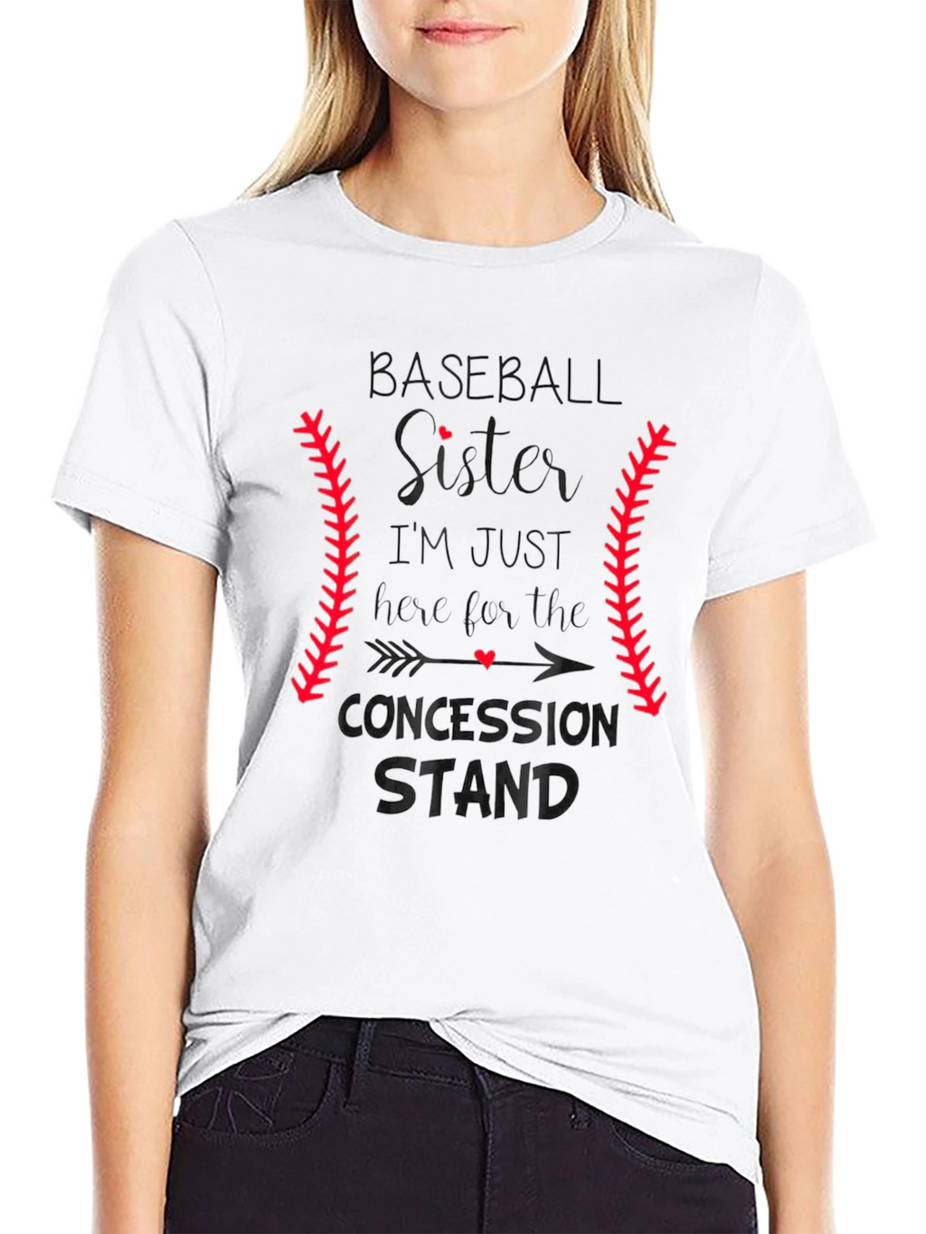 Baseball Sister T-Shirt: Concession Stand Design