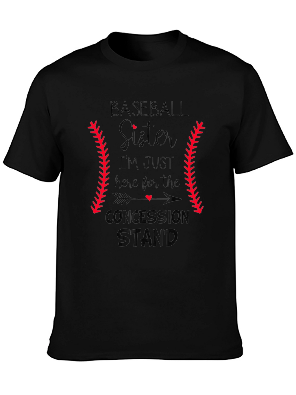 Baseball Sister T-Shirt: Concession Stand Design