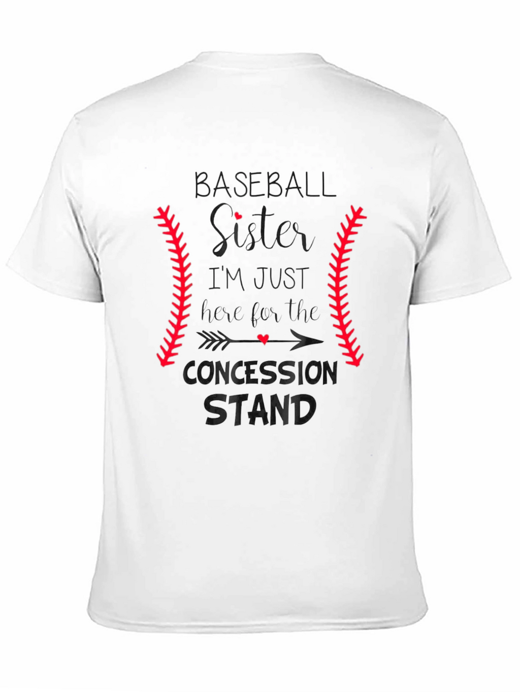 Baseball Sister T-Shirt: Concession Stand Design