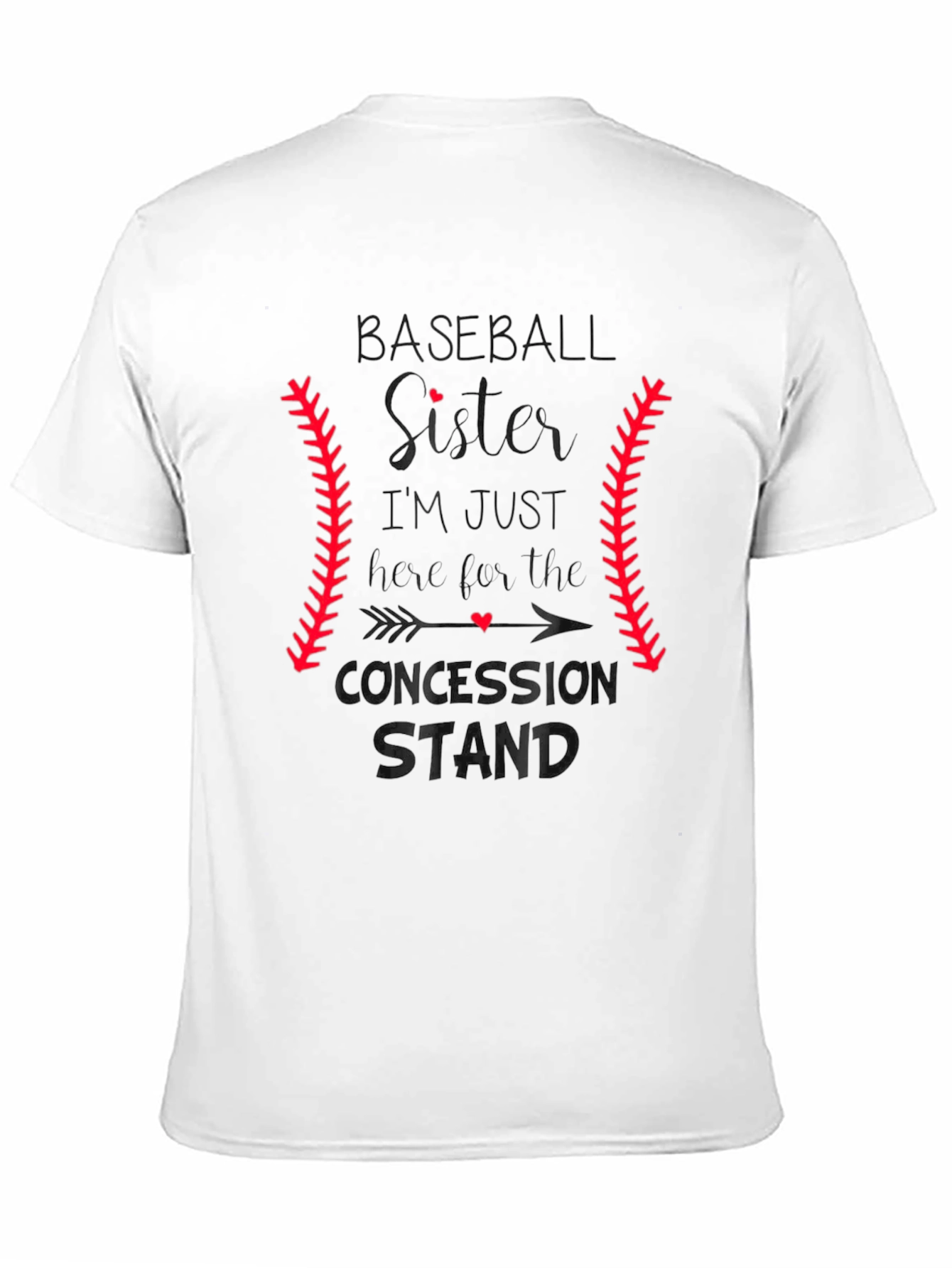 Baseball Sister T-Shirt: Concession Stand Design