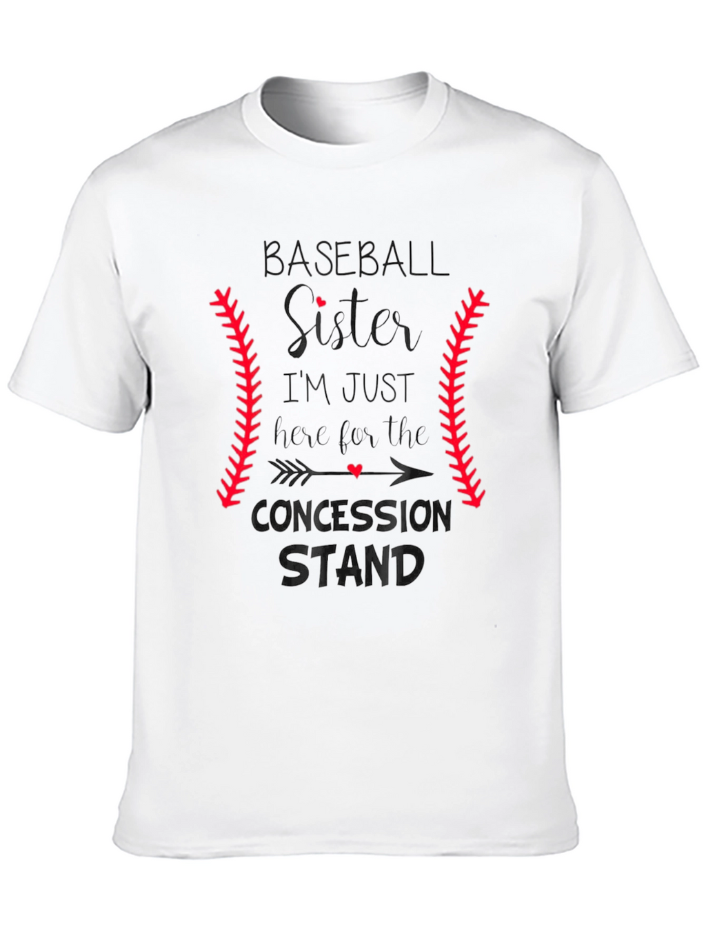 Baseball Sister T-Shirt: Concession Stand Design