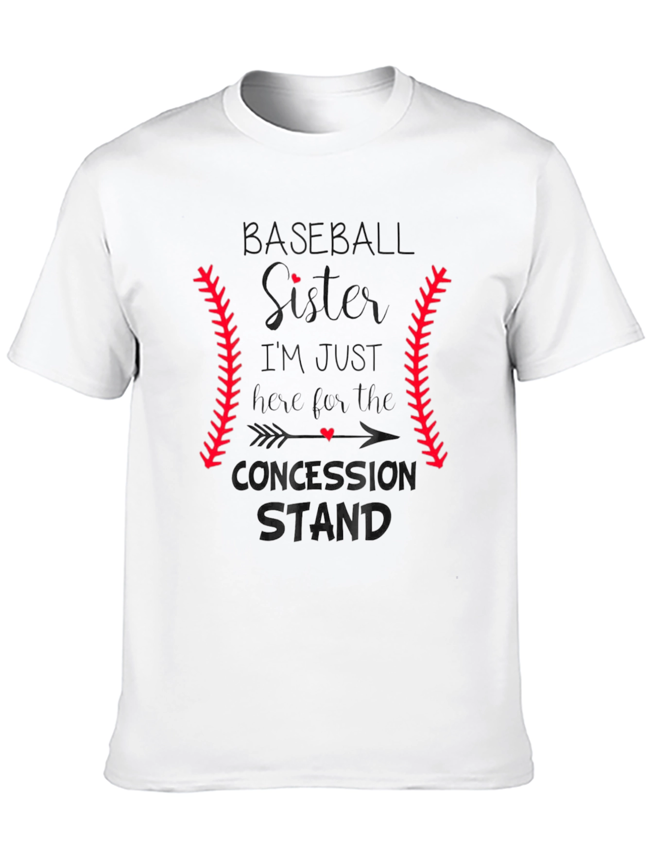 Baseball Sister T-Shirt: Concession Stand Design
