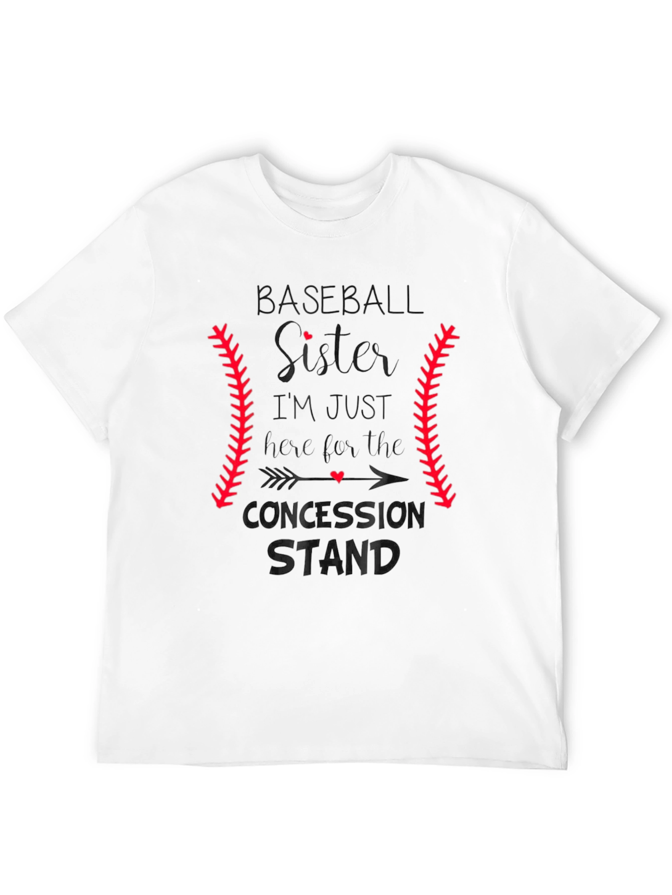 Baseball Sister T-Shirt: Concession Stand Design